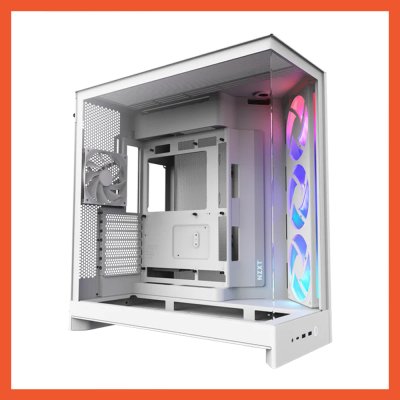 CASE NZXT H9 FLOW RGB [2025] WHITE : CM-H92FW-R1